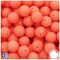 BeadTin Shrimp Swirl Matte 14mm Round Plastic Craft Beads (36pcs)